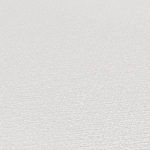 Nahaufnahme einer weißen, strukturierten Tapete