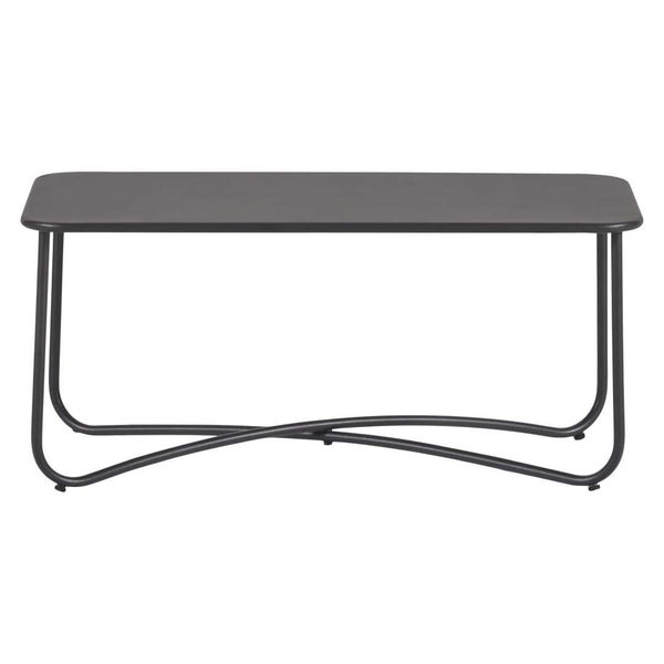Rechteckiger Couchtisch mit Metallgestell