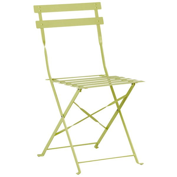 Klappbarer Metallstuhl für den Garten