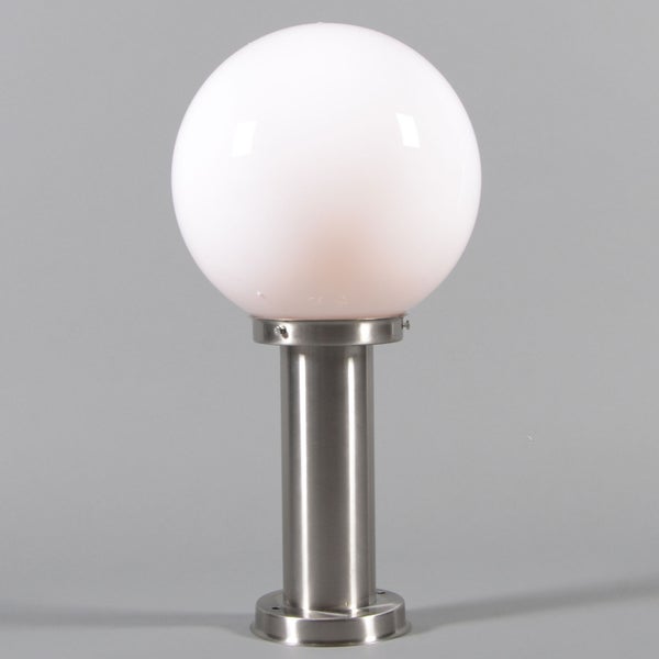 Außenlampe Stahl Edelstahl 50 cm - Sfera mit Erdungsstift und Kabelmuffe