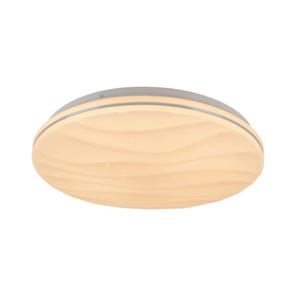 Runde LED Deckenleuchte mit dekorativer Oberfläche