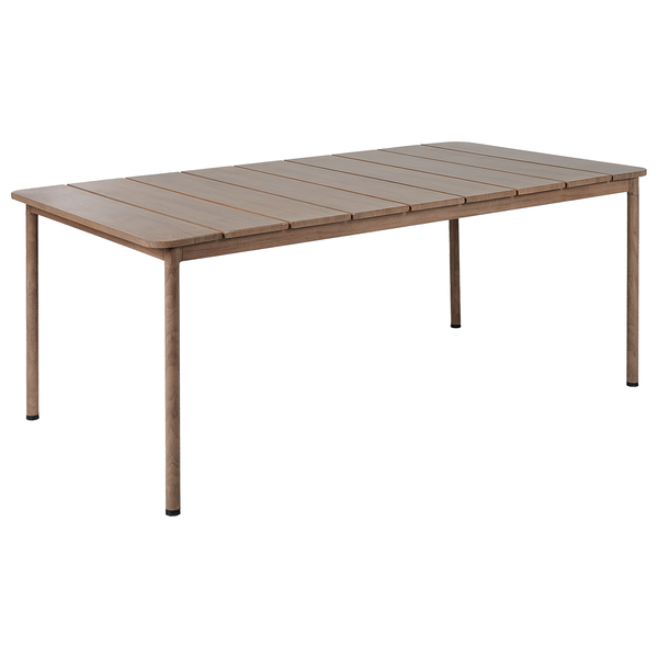 Gartenmöbel Set 6-Sitzer FLAVIA inkl. Kissen Metall Taupe