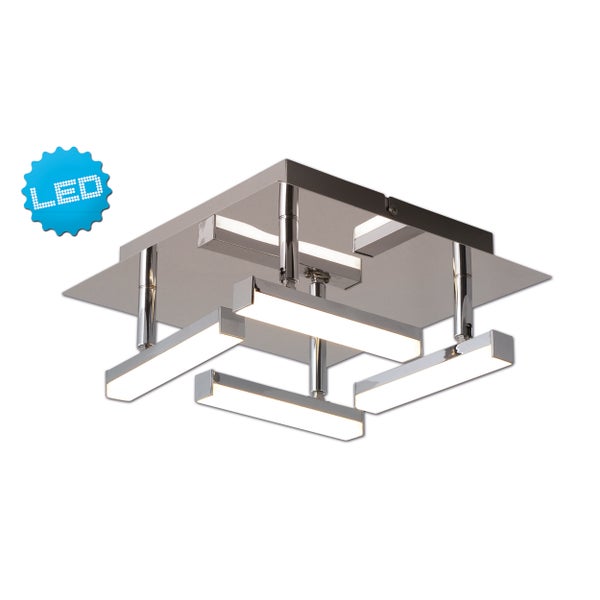 Quadratische Deckenleuchte mit LED Lichtelementen
