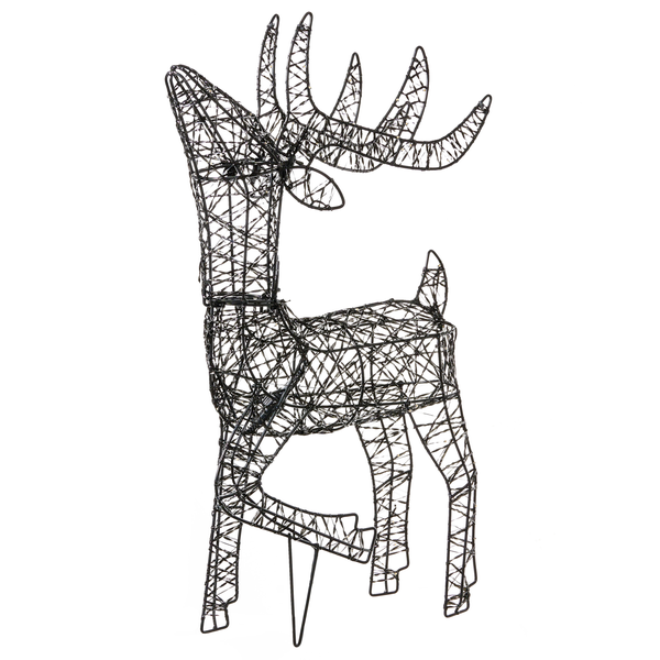 Dekorativer Hirsch aus Drahtgeflecht als Weihnachtsdekoration