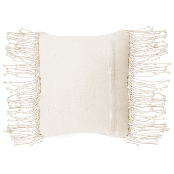 Dekokissen 2er Set YORTAN Baumwolle 45 x 45 cm Hellbeige Geometrisches Muster