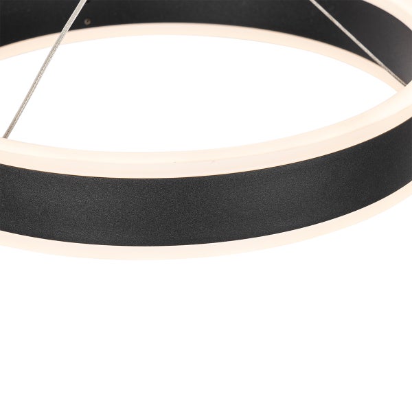 Hängelampe schwarz länglich inkl. LED 3-stufig dimmbar 3-Licht - Lyani
