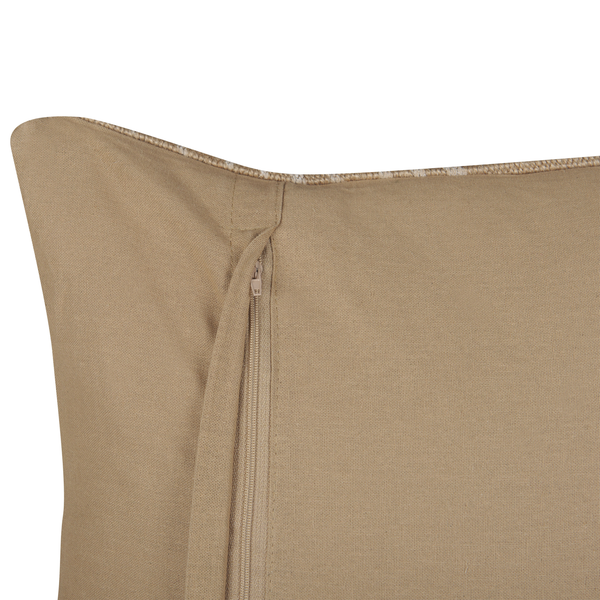 Dekokissen RUBUS Jute 45 x 45 cm Beige Pflanzenmuster