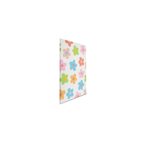 Leinwandbild mit Blumenmuster