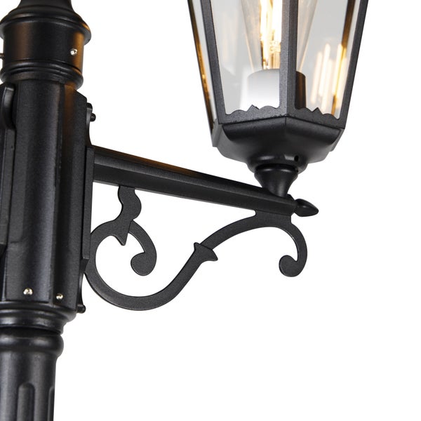 Außenlaterne schwarz 220 cm 2-flammig IP44 - Havanna