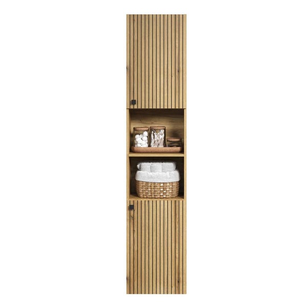 PureBliss Hochschrank Bad Eiche dekor. 40 X 31 X 186 cm