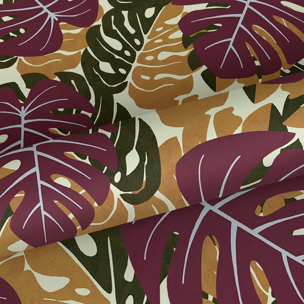 Muster aus Monstera Blättern