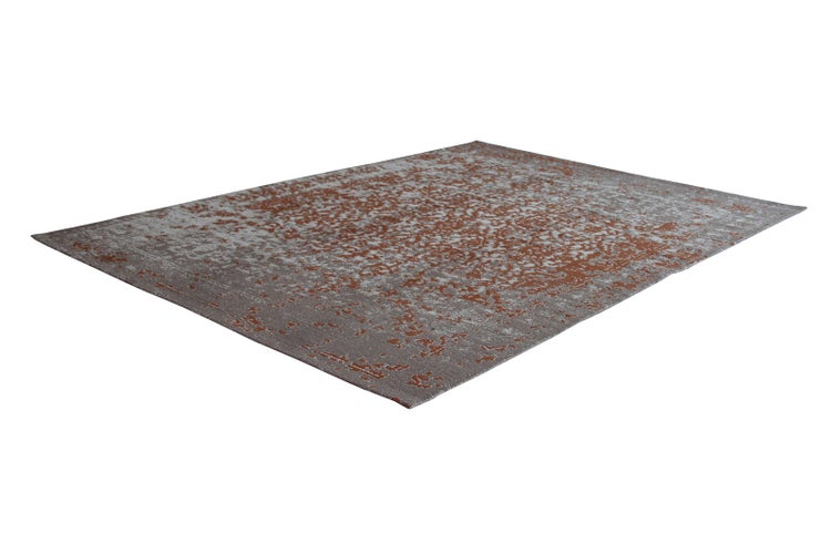 Flachflor Teppich Priya Beige / Rost Vintage 80 x 150 cm
