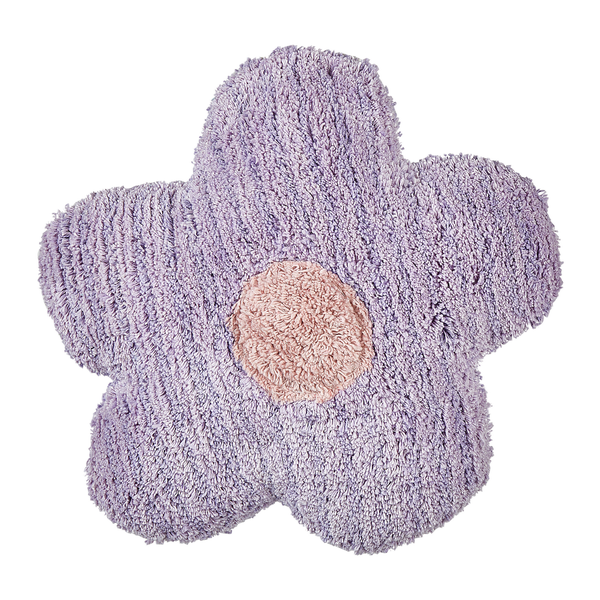 Dekokissen 2er Set SORREL Baumwolle 30 x 30 cm Violett Blume