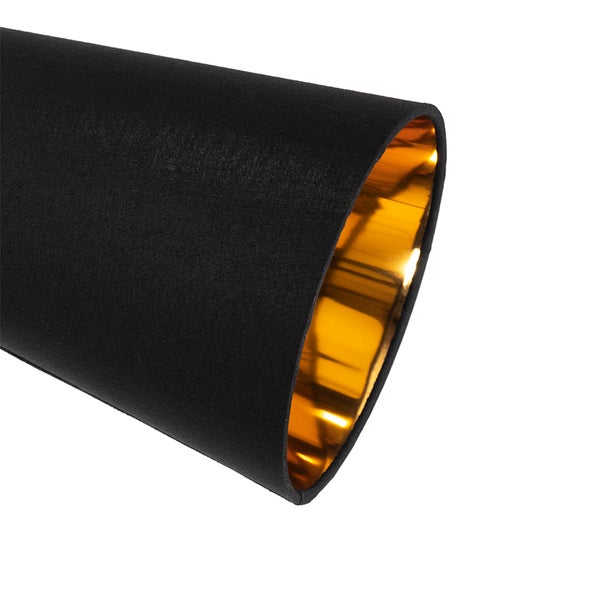 Moderne Stehleuchte Schwarz mit Gold - Carmen