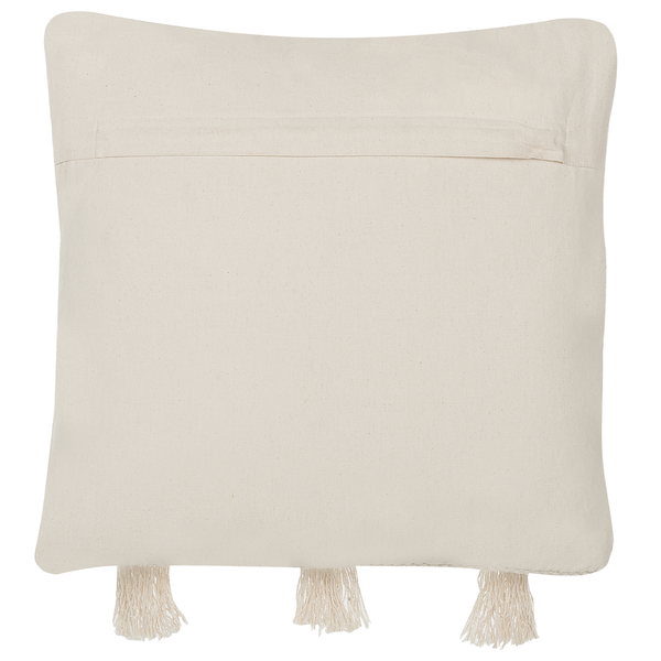 Dekokissen 2er Set THONDI Baumwolle 45 x 45 cm Beige Streifenmuster