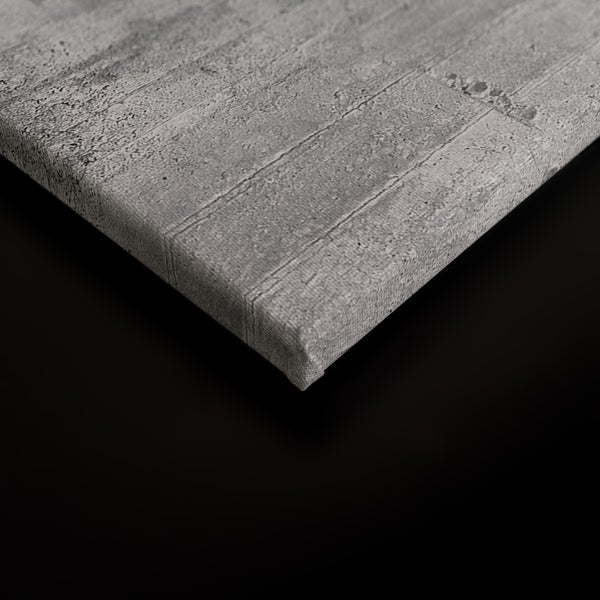 Wandbild auf Leinwand mit Betonoptik Motiv in rechteckiger Form