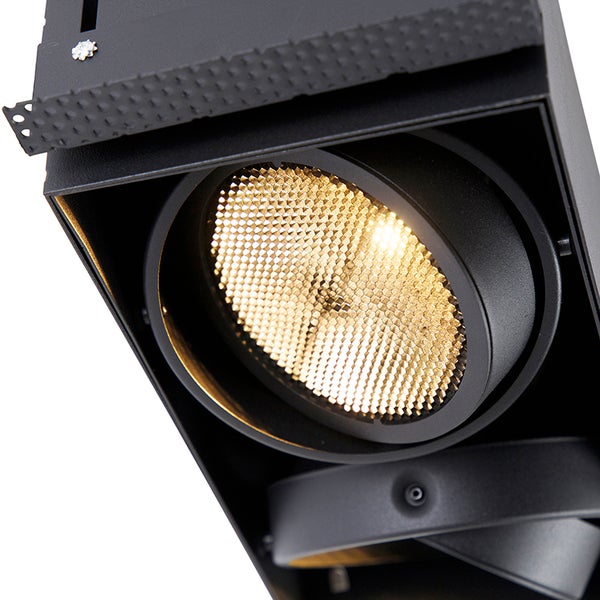 Einbau Spot schwarz 2-Licht GU10 AR111 Trimless - Oneon Honey