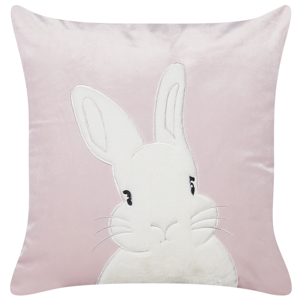 Dekokissen 2er Set IBERIS Samtstoff 45 x 45 cm Rosa