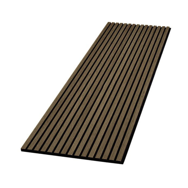 2er-Set Akustikpaneele / Wandpaneele aus Holzfunier und Filz | Walnuss Comfort 244 x 60 cm | myHarry