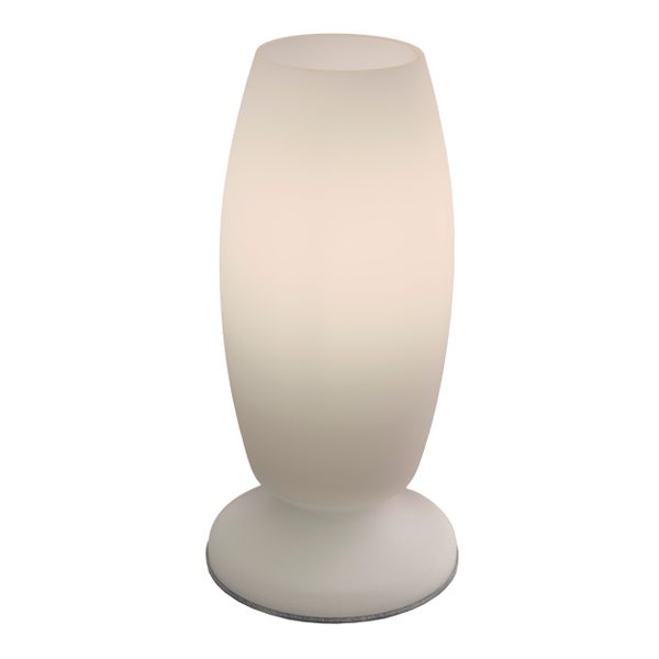 Tischleuchte mit ovalem Schirm