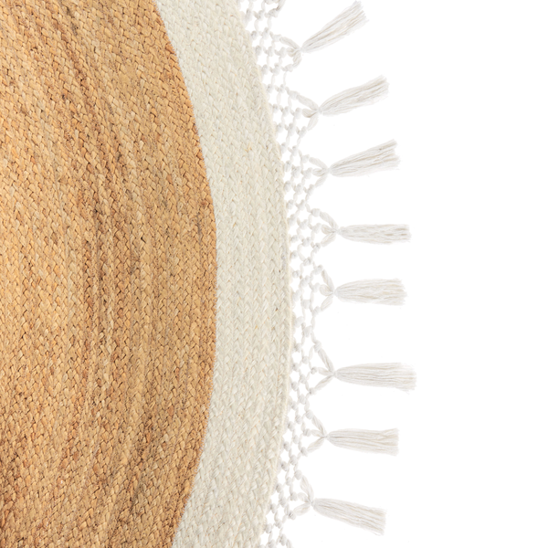 Teppich MARTS Weiß ø 200 cm Jute