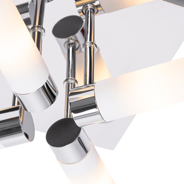 Moderne Badezimmer-Deckenleuchte Chrom 4-flammig IP44 - Bath