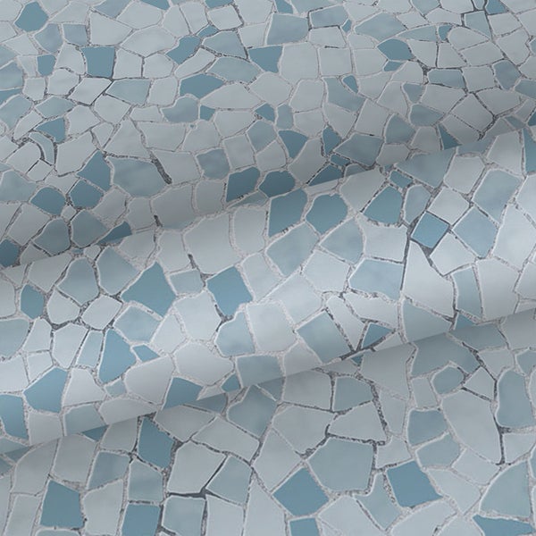 Sanders und Sanders Tapete Mosaik-Fliesen Blau - 53 cm x 10 m - 640015