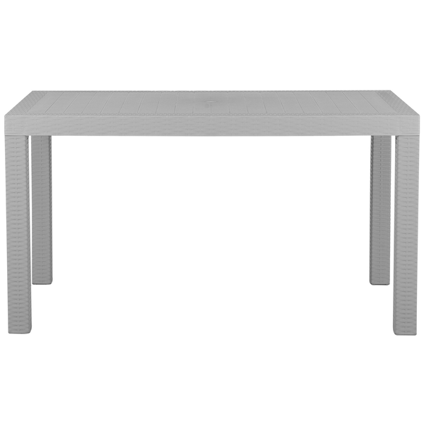 Gartentisch FOSSANO 140 cm 80 cm Hellgrau