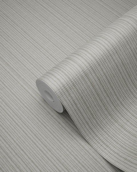 Origin Wallcoverings Tapete Gewebeoptik Hellgrau - 53 cm x 10.05 m - 347630