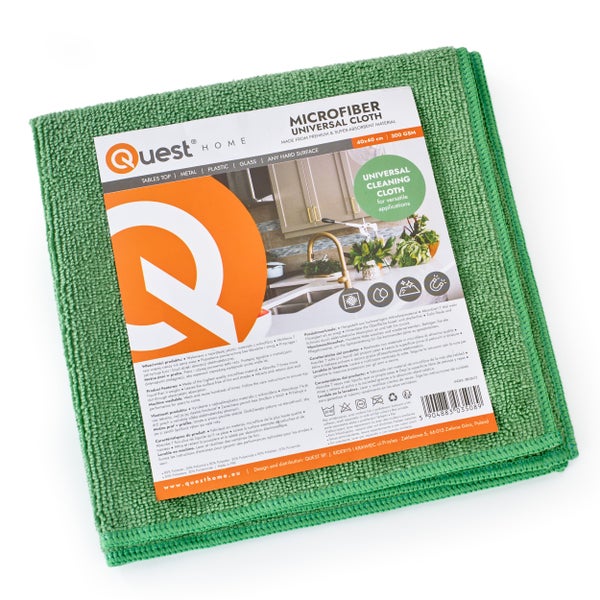 Mikrofaser Universaltuch für Tischplatten, Metall, Kunststoff, Glas und andere harte Oberflächen