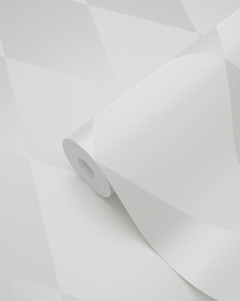 Rolle weiße Tapete imitiert Metrofliesen
