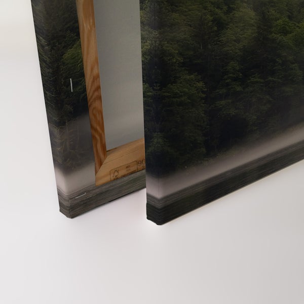 Wandbild auf Keilrahmen aus Holz mit Waldmotiv