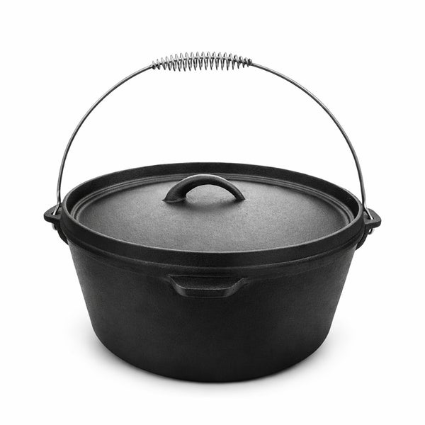 Gusseisen Dutch Oven mit Deckel und Griff