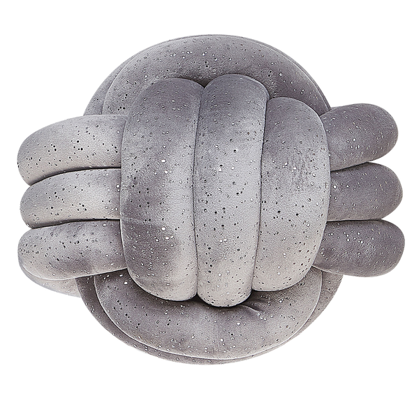 Dekokissen MALNI Samtstoff 30 x 30 cm Grau Ohne Muster