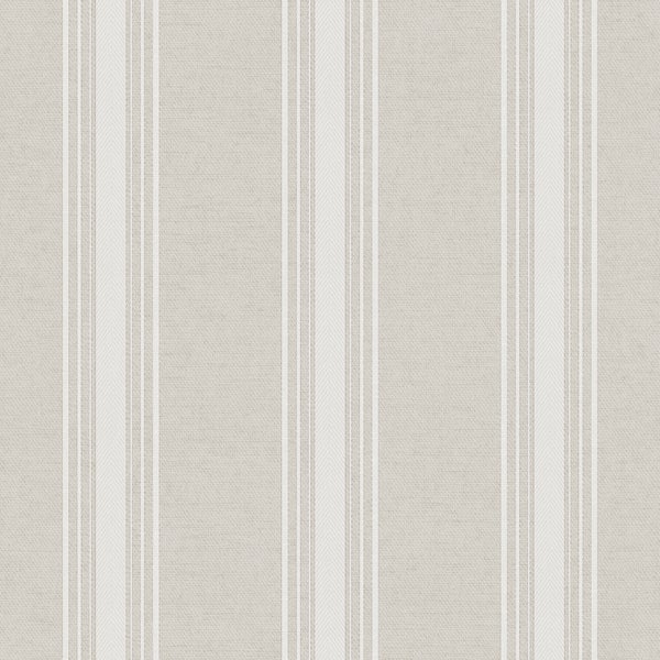 Sanders und Sanders Tapete Streifen Beige und Weiß - 53 cm x 10 m - 640204