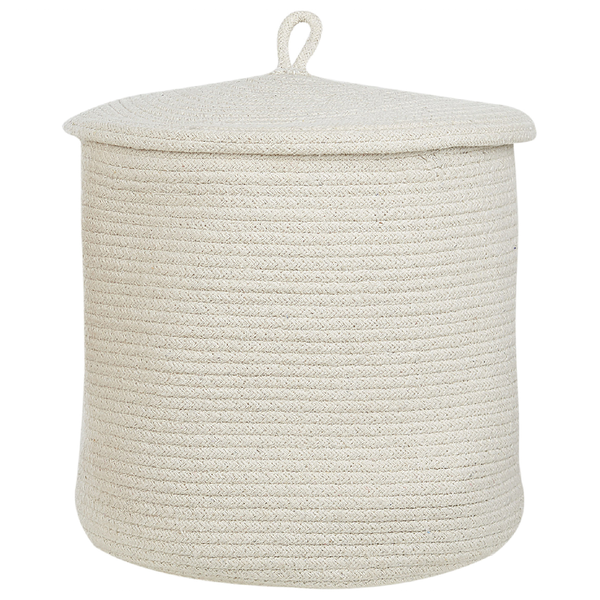 Geflochtener Wäschekorb mit Deckel