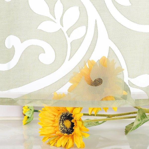 Dekoschals mit Blattmuster und Sonnenblumen