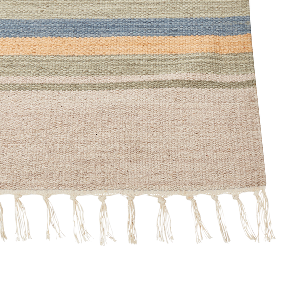 Teppich APARAN Beige 200 x 300 cm Baumwolle Kelim