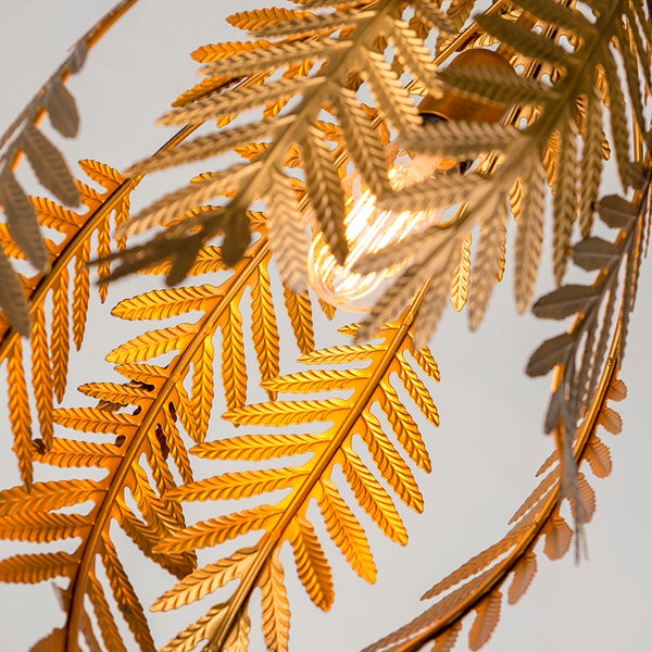 Vintage Pendelleuchte 2-flammig gold - Botanica