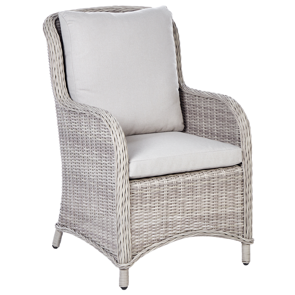 Gartensessel 2er Set CASCAIS Polyrattan Beige