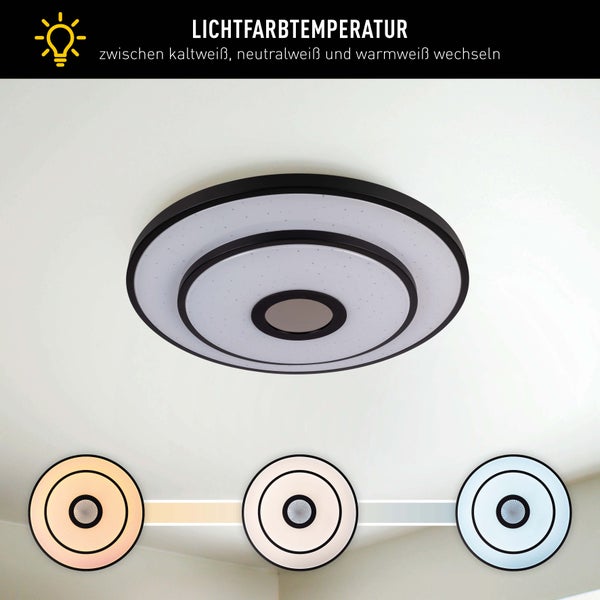 Deckenleuchte mit einstellbarer Lichtfarbe zwischen kaltweiß, neutralweiß und warmweiß