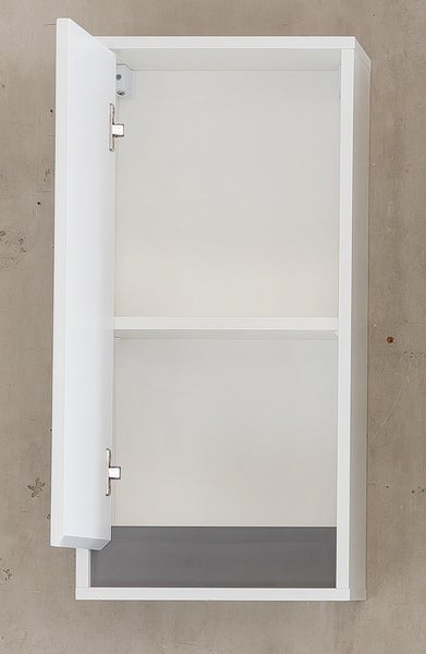 Sol Bad Hänge Stauraumelement 1 Tür weiß, weiß Hochglanz, mehrfarbige Blende. 35 X 23 X 73 cm