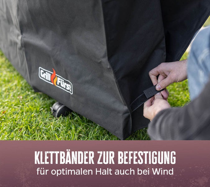 Grillfürst Abdeckhaube / Schutzhülle 172 x 67 x 123 cm Imperial 590, 490 / P500 / Lex 605 / Regal 590, 490 / Crown 590 / Sovereign 490 / Dualchef 415 G, 425 G, S 425 G / Genesis II 4 Brenner