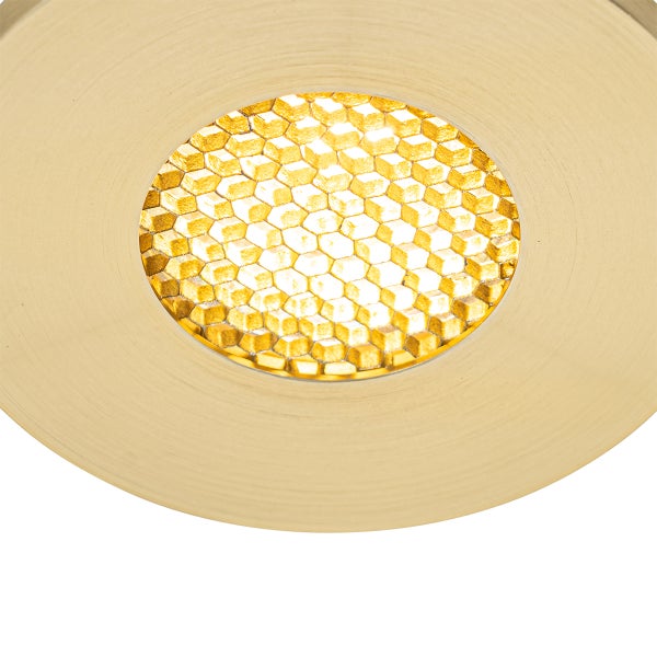 Moderner Badezimmer-Einbaustrahler Gold IP54 – Shed Honey
