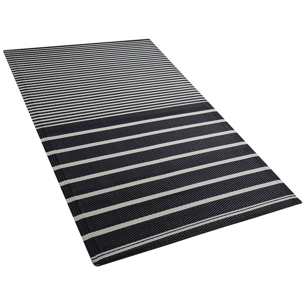 Outdoorteppich HALDIA Schwarz 90 x 180 cm