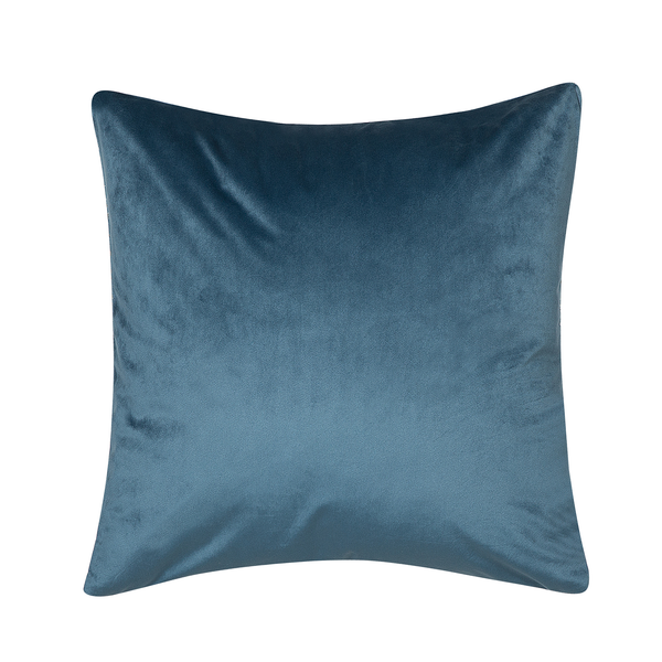 Dekokissen 2er Set GARDENIA Samtstoff 45 x 45 cm Blau Abstraktes Muster