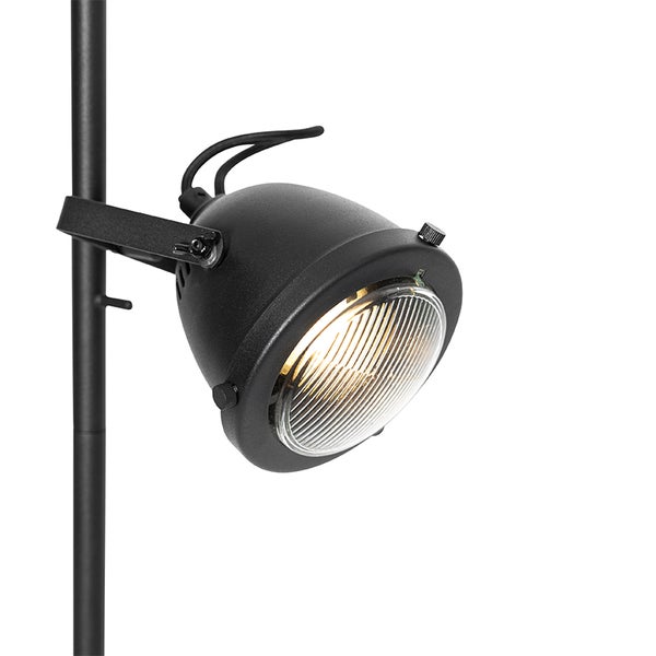 Industrielle Stehlampe schwarz 2 Lichter - Emado