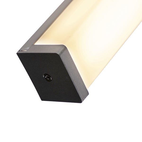 Moderne Badezimmer-Wandleuchte schwarz 92 cm IP44 - Cascada