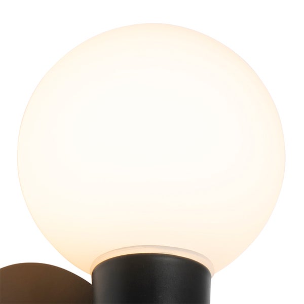 Moderne Wandleuchte schwarz IP44 - Cederic Up