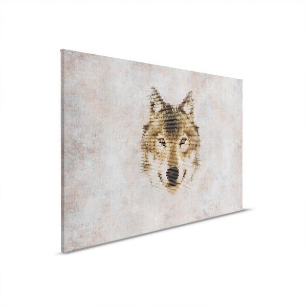 Leinwandbild mit Wolfsmotiv